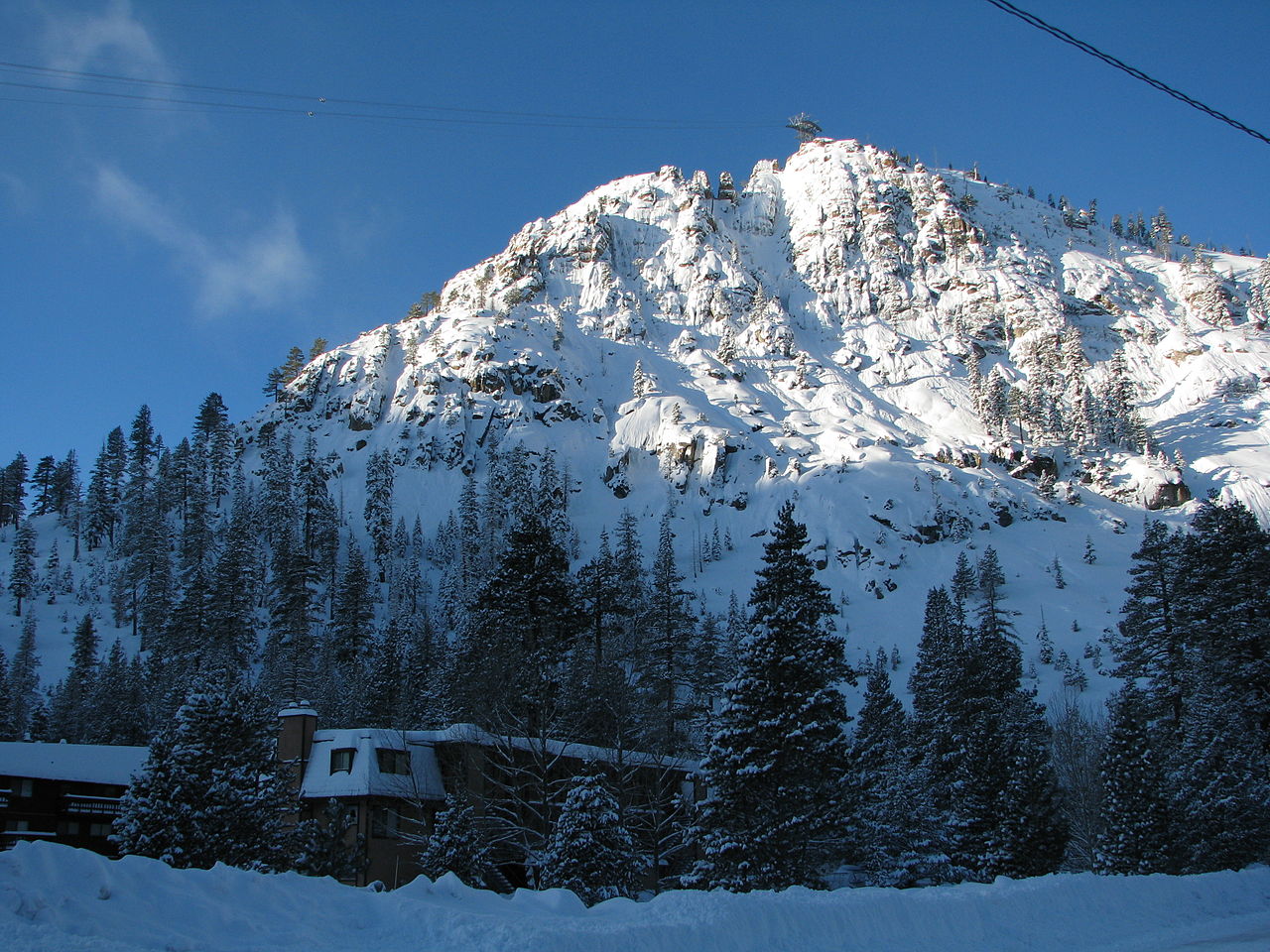 Palisades Tahoe — CA ski resort in winter